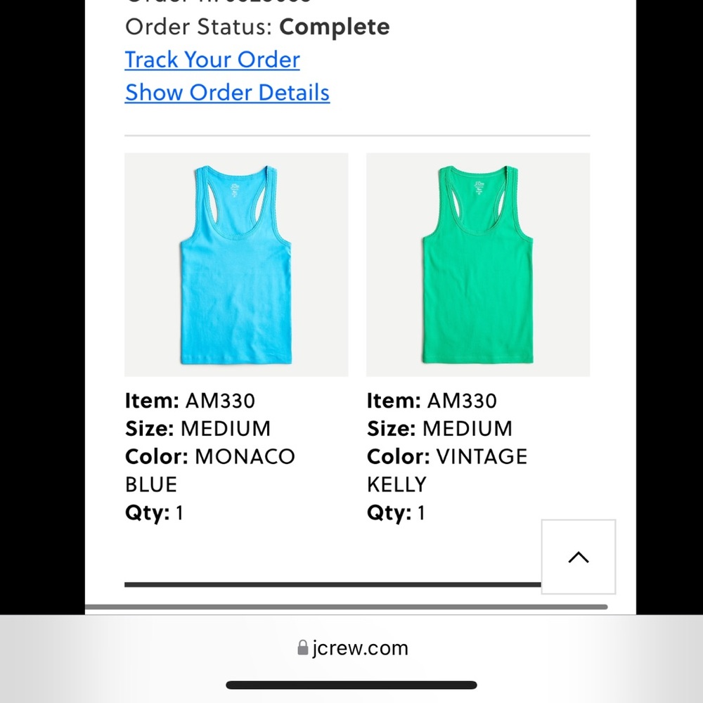 Lot of 3 racer back J.Crew Perfect tanks. Medium